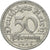 Coin, GERMANY, WEIMAR REPUBLIC, 50 Pfennig, 1921, Hamburg, EF(40-45), Aluminum