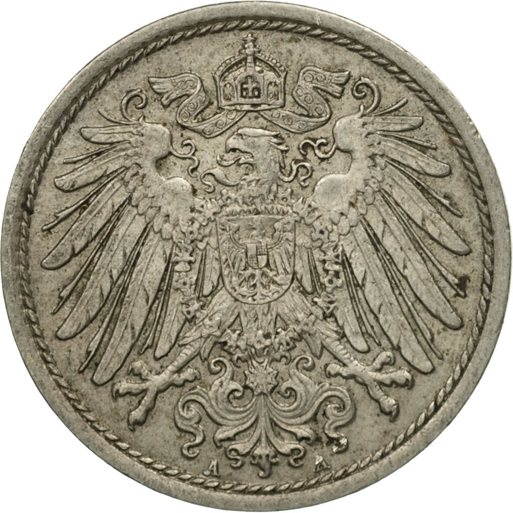 Coin, GERMANY - EMPIRE, Wilhelm II, 10 Pfennig, 1904, Berlin, EF(40-45)