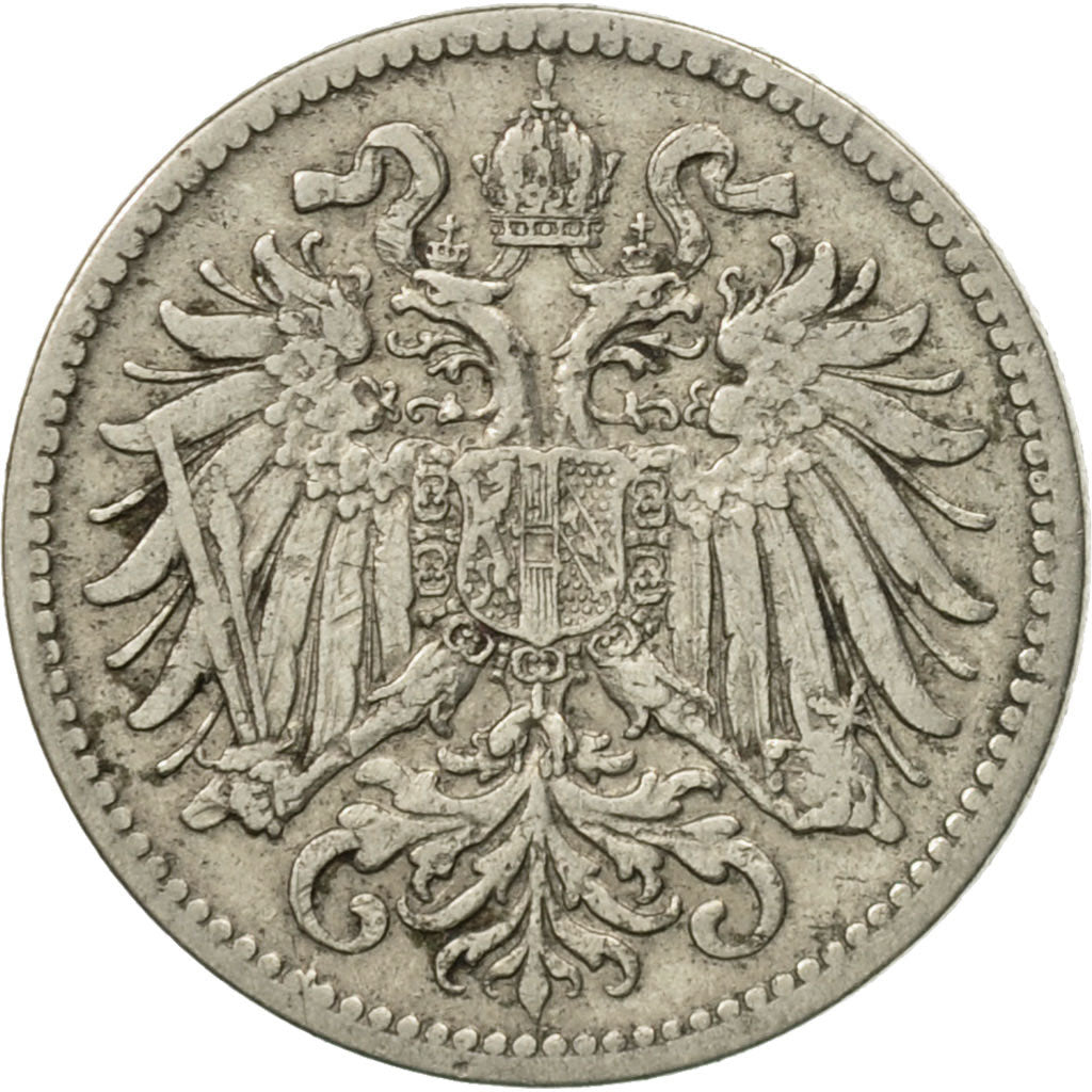 Coin, Austria, Franz Joseph I, 10 Heller, 1895, EF(40-45), Nickel, KM:2802