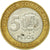 Moneda, República Dominicana, 5 Pesos, 1997, BC+, Bimetálico, KM:88