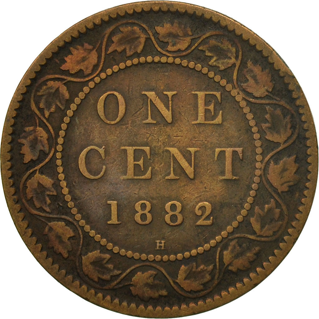 Coin, Canada, Victoria, Cent, 1882, Royal Canadian Mint, VF(30-35), Bronze, KM:7
