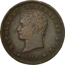 Monnaie, États italiens, KINGDOM OF NAPOLEON, Napoleon I, Soldo, 1813, Milan