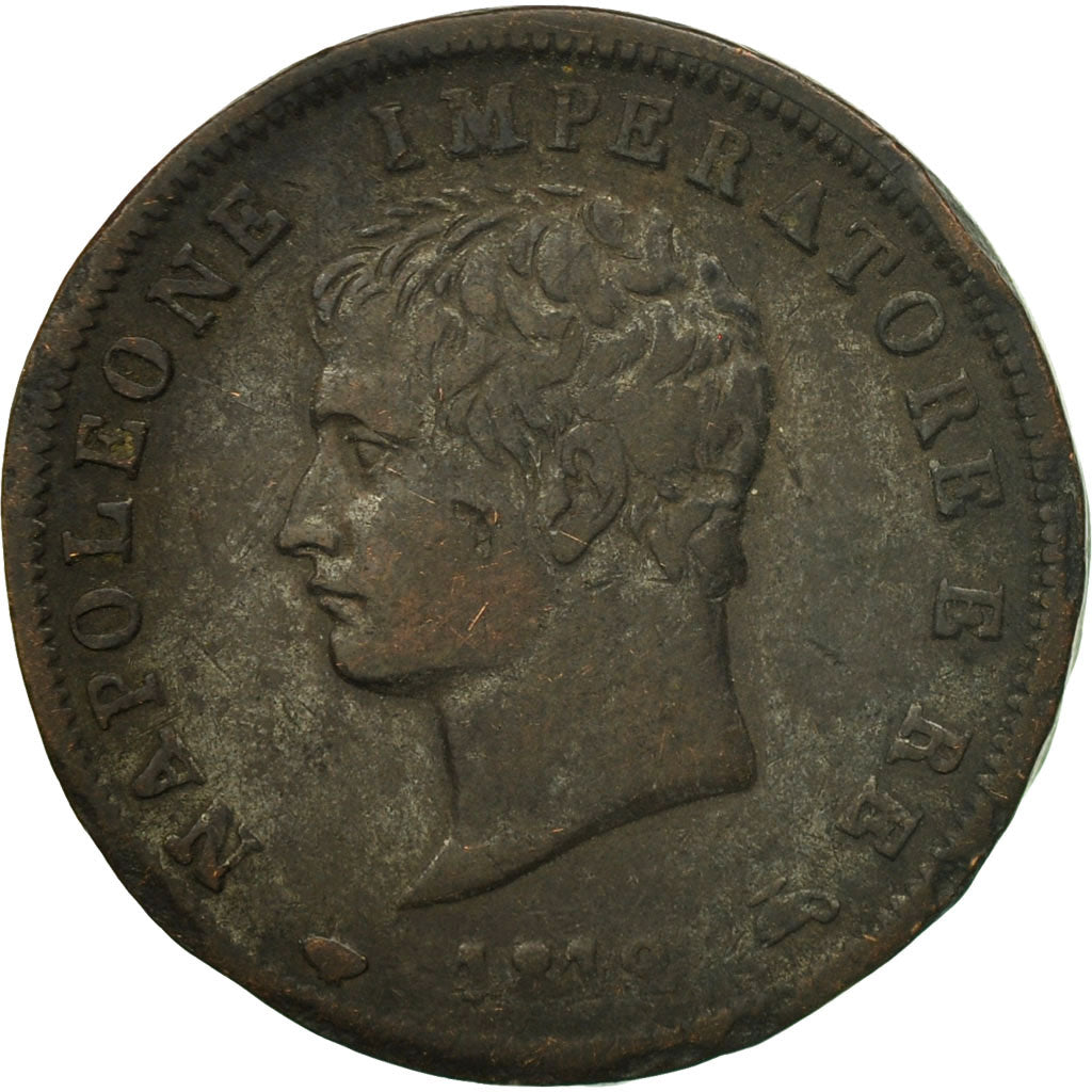 Munten, Italiaanse staten, KINGDOM OF NAPOLEON, Napoleon I, Soldo, 1812, Milan