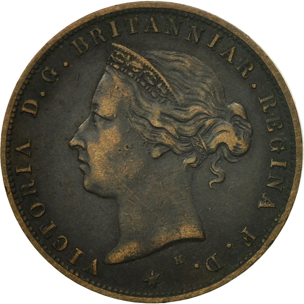 Coin, Jersey, Victoria, 1/24 Shilling, 1877, EF(40-45), Bronze, KM:7
