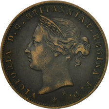 Coin, Jersey, Victoria, 1/24 Shilling, 1877, EF(40-45), Bronze, KM:7