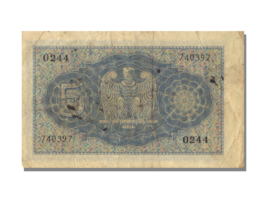 Italy, 5 Lire, 1940, EF(40-45)
