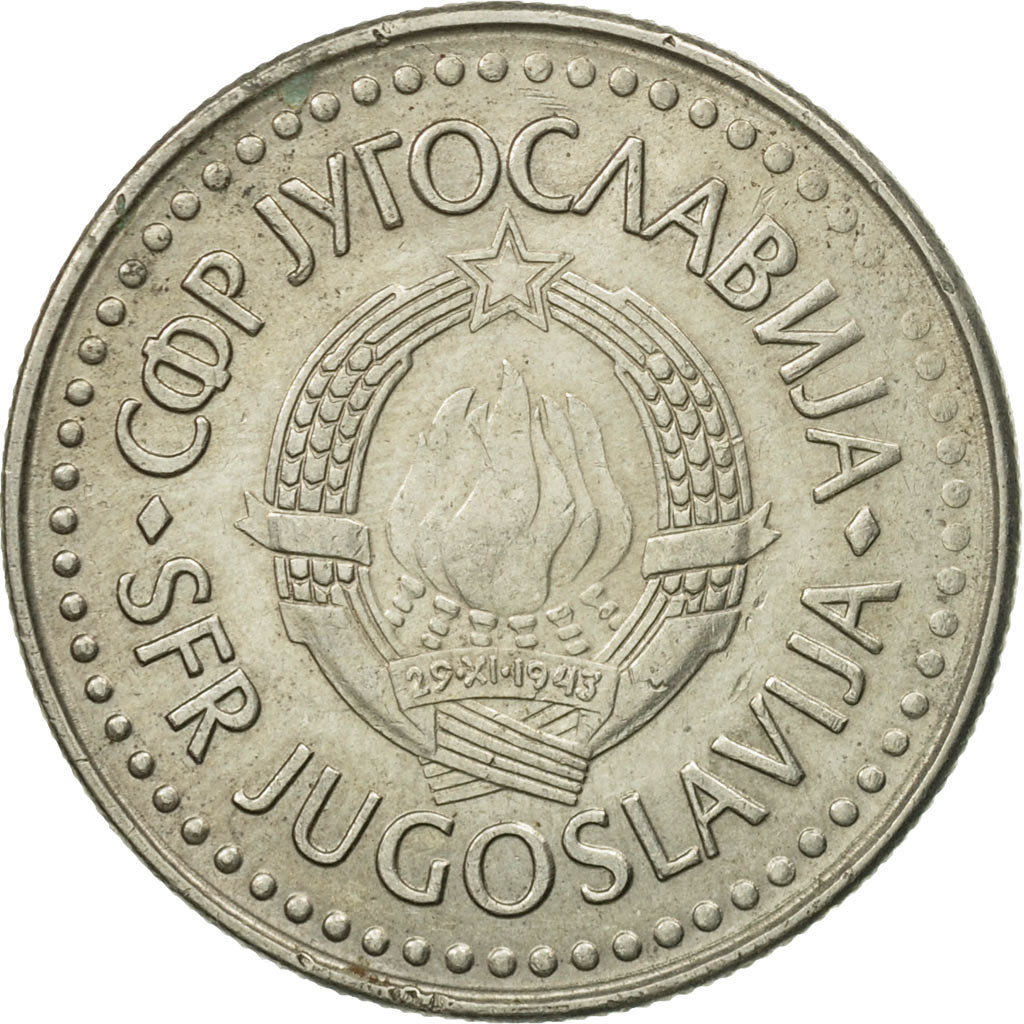 Moneta, Iugoslavia, 100 Dinara, 1988, MB, Rame-nichel-zinco, KM:114