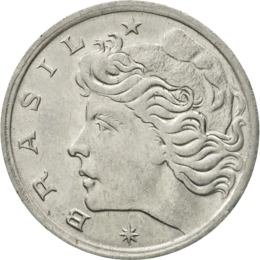 Moneta, Brasile, 5 Centavos, 1969, BB+, Acciaio inossidabile, KM:577.2