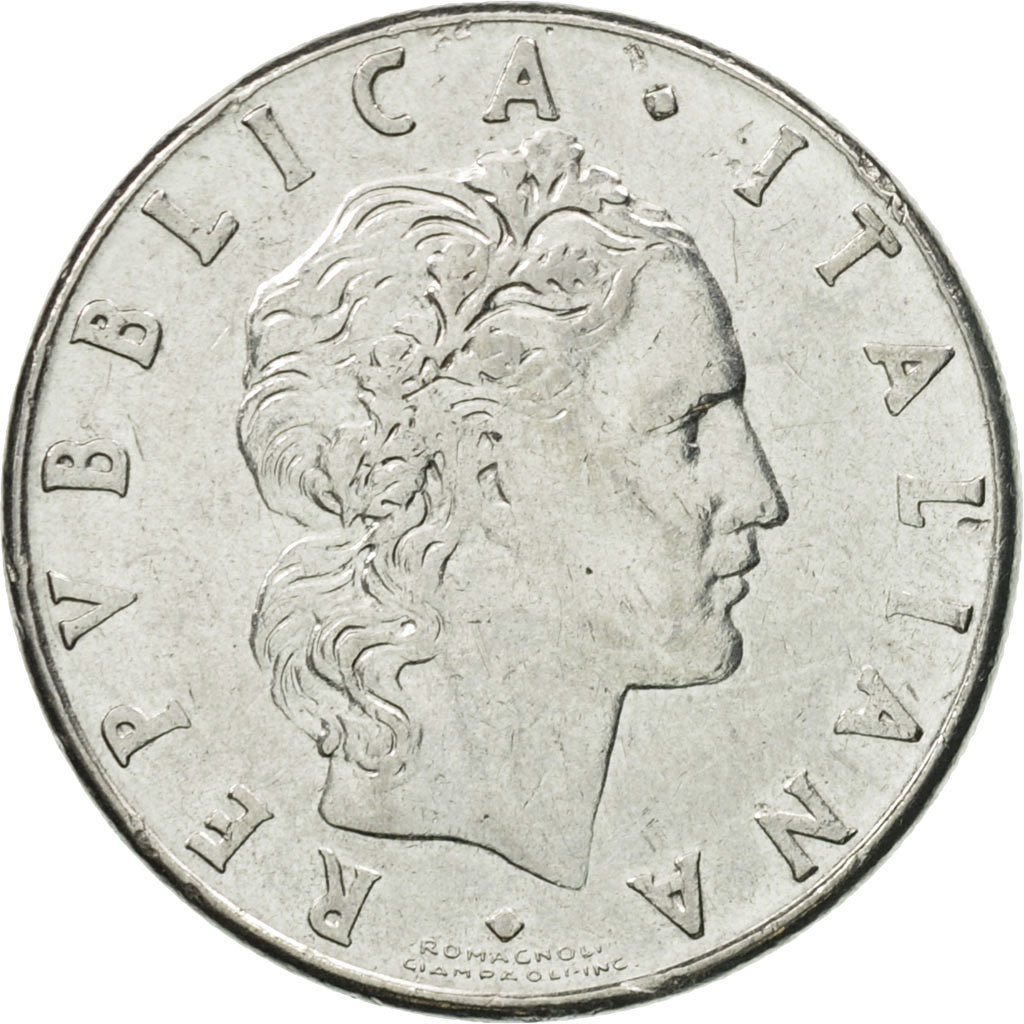 Coin, Italy, 50 Lire, 1979, Rome, EF(40-45), Stainless Steel, KM:95.1