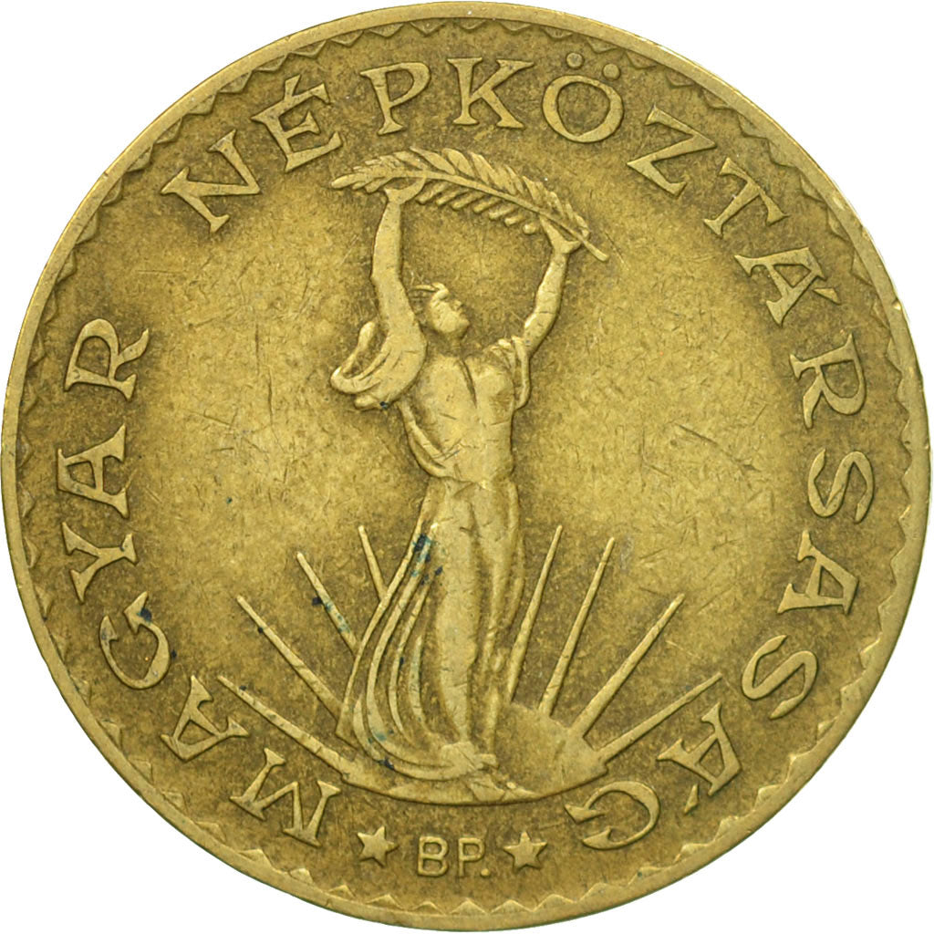 Moneda, Hungría, 10 Forint, 1983, Budapest, MBC, Aluminio - bronce, KM:636