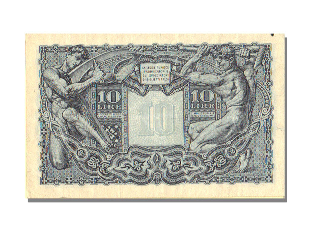 Italy, 10 Lire, 1944, 1944-11-23, AU(55-58)