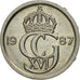 Coin, Sweden, Carl XVI Gustaf, 10 Öre, 1987, VF(20-25), Copper-nickel, KM:850