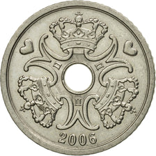 Münze, Dänemark, Margrethe II, Krone, 2006, Brondby, SS+, Copper-nickel