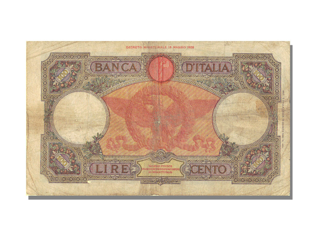 Italy, 100 Lire, 1935, KM #55a, 1935-10-16, EF(40-45), H 169
