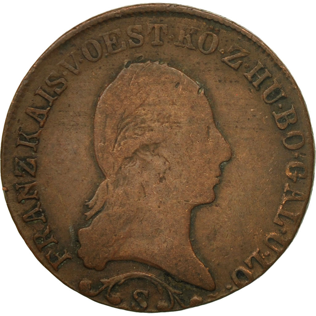 Münze, Österreich, Franz II (I), Kreuzer, 1812, SGE+, Kupfer, KM:2112