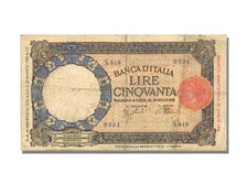 Banknote, Italy, 50 Lire, 1942, 1942-11-21, KM:58, EF(40-45)