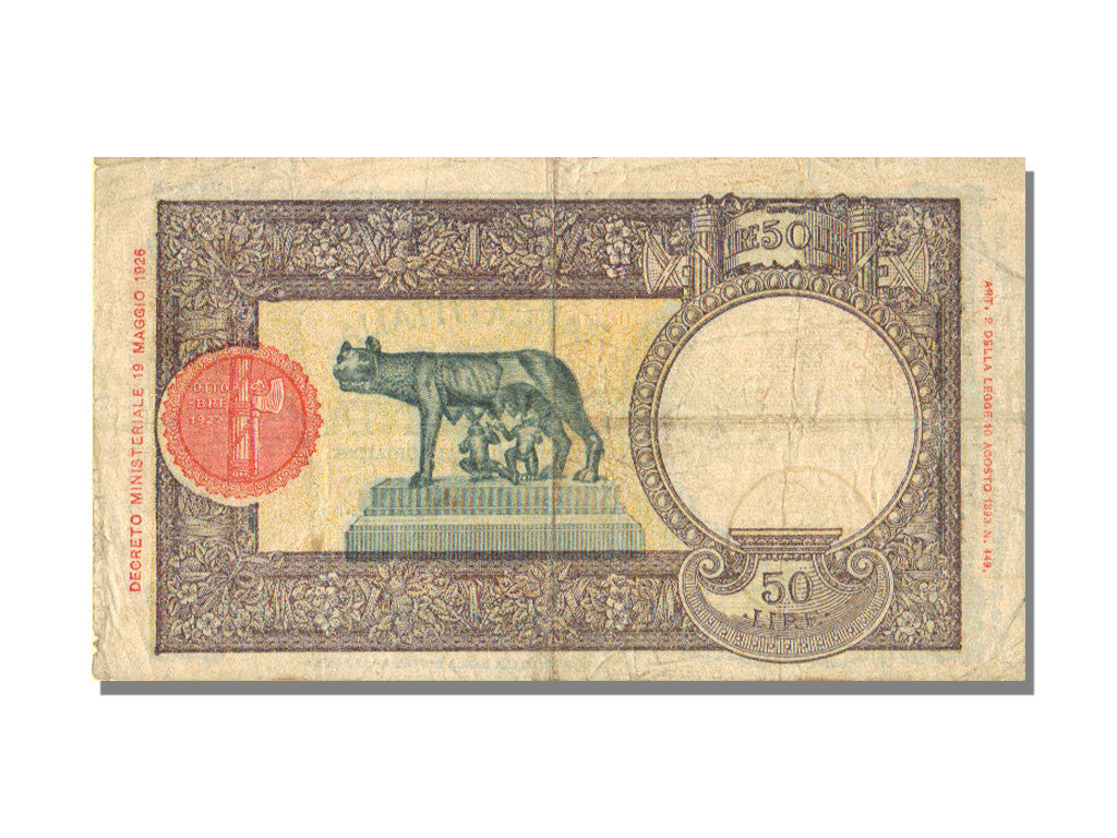 Banknote, Italy, 50 Lire, 1942, 1942-11-21, KM:58, EF(40-45)