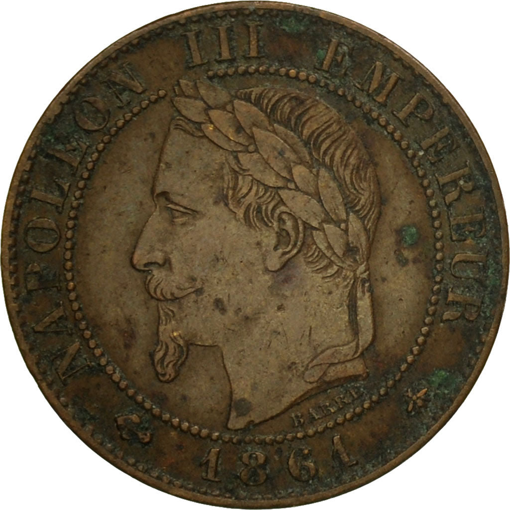 Münze, Frankreich, Napoleon III, Napoléon III, Centime, 1861, Paris, VZ
