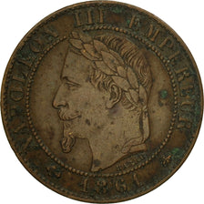 Moneta, Francia, Napoleon III, Napoléon III, Centime, 1861, Paris, SPL-