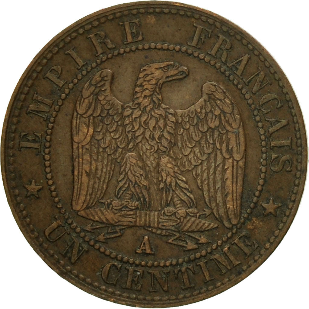 Münze, Frankreich, Napoleon III, Napoléon III, Centime, 1861, Paris, VZ