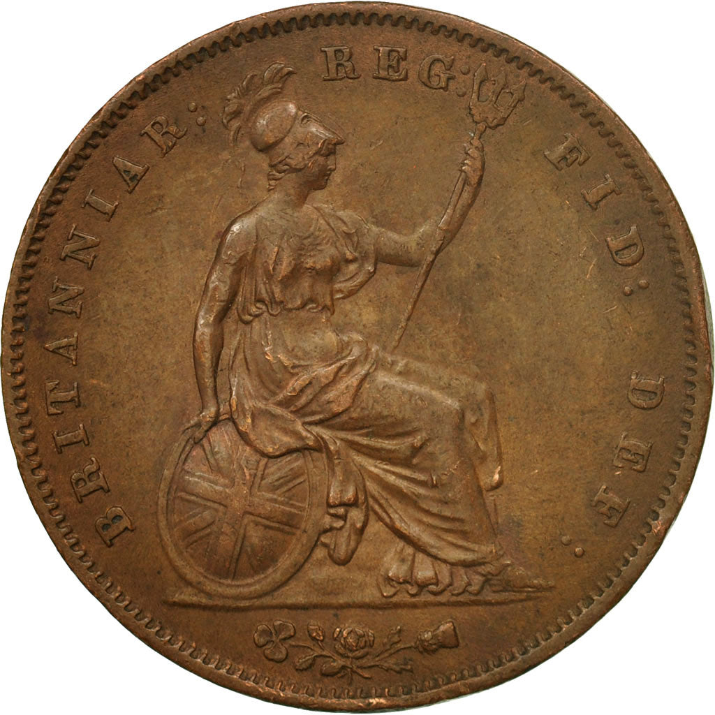 Coin, Great Britain, Victoria, Penny, 1854, EF(40-45), Copper, KM:739
