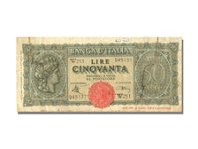 Italy, 50 Lire, 1944, 1944-12-10, VG(8-10), W 251