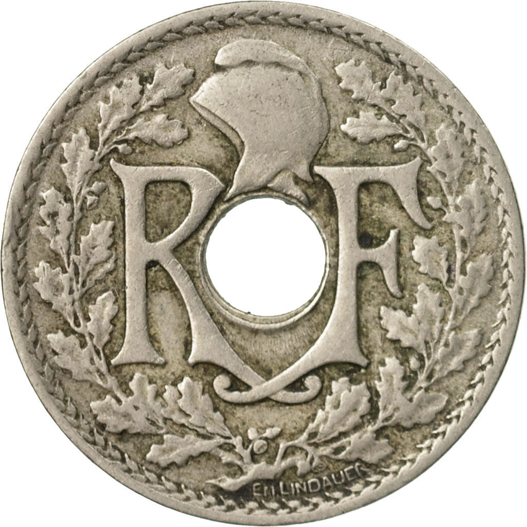 Coin, France, Lindauer, 25 Centimes, 1918, EF(40-45), Copper-nickel, KM:867a, Le