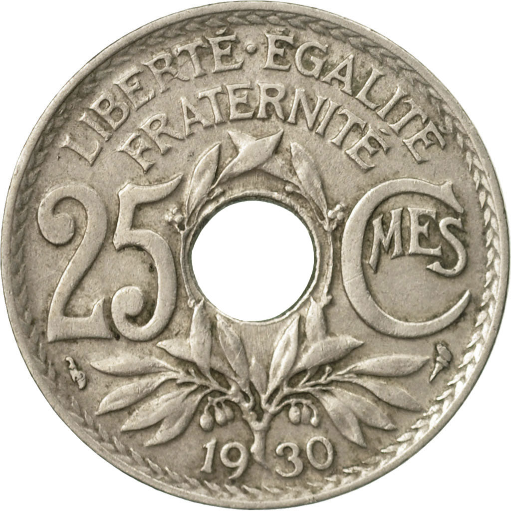 Coin, France, Lindauer, 25 Centimes, 1930, VF(30-35), Copper-nickel, KM:867a, Le