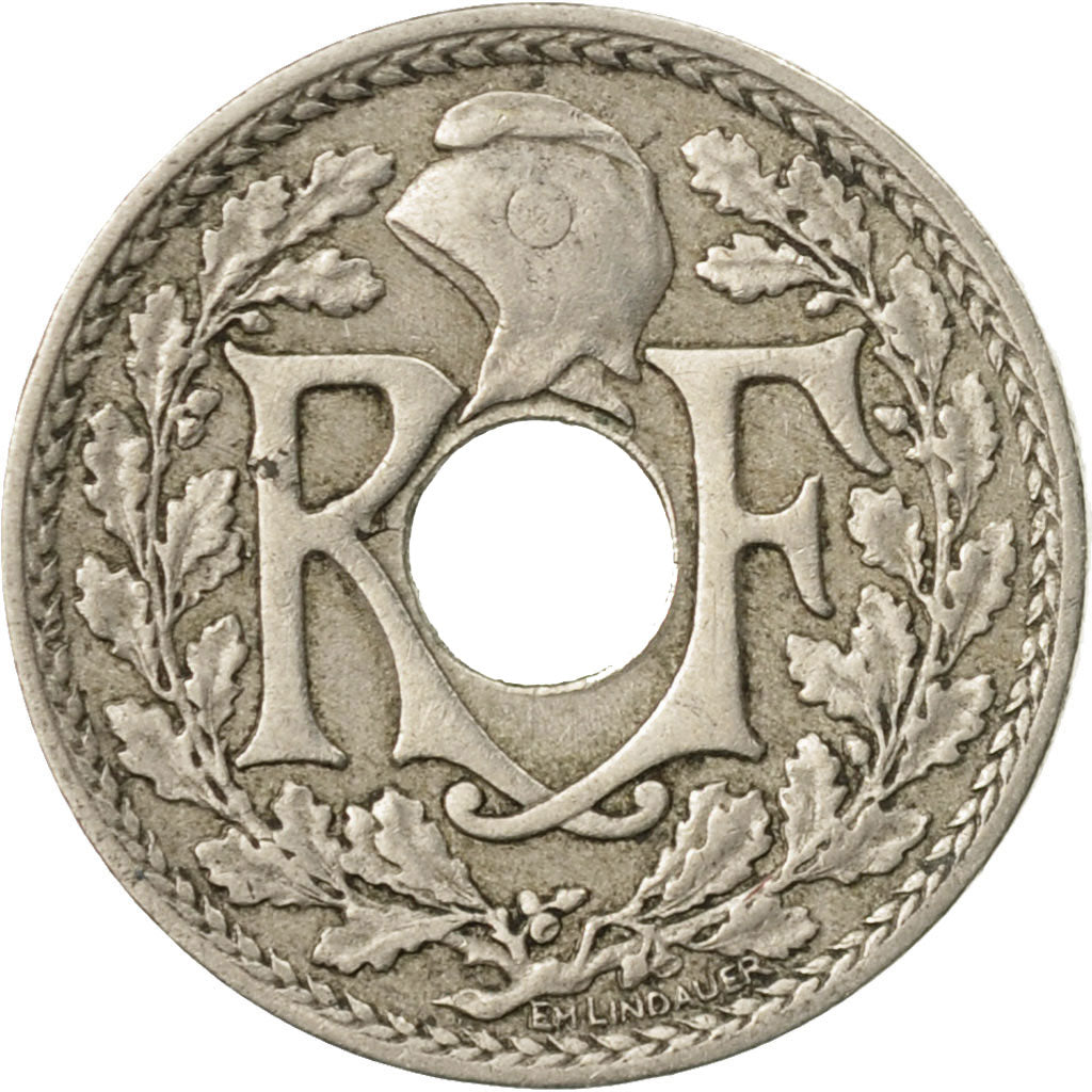 Coin, France, Lindauer, 5 Centimes, 1918, Paris, VF(30-35), Copper-nickel