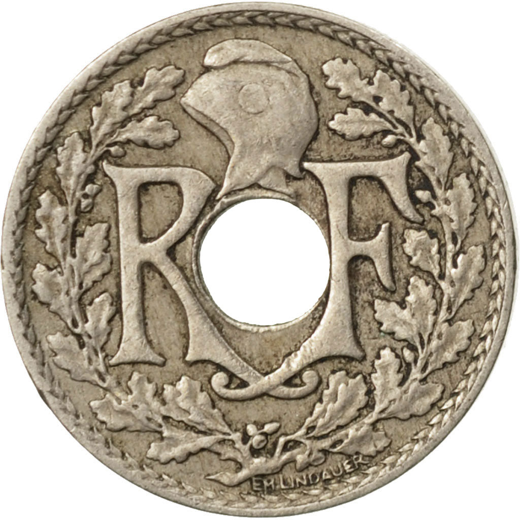 Munten, Frankrijk, Lindauer, 5 Centimes, 1927, Paris, FR, Copper-nickel, KM:875