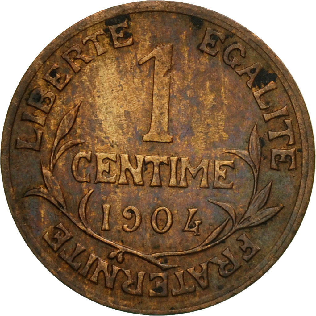 Moneta, Francia, Dupuis, Centime, 1904, Paris, MB, Bronzo, KM:840, Le