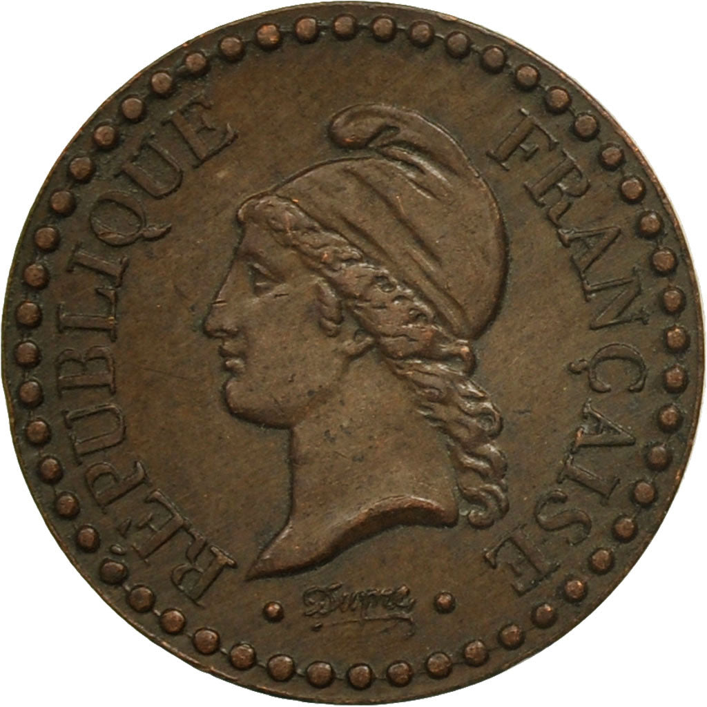 Moneda, Francia, Dupré, Centime, 1851, Paris, MBC+, Bronce, KM:754, Le