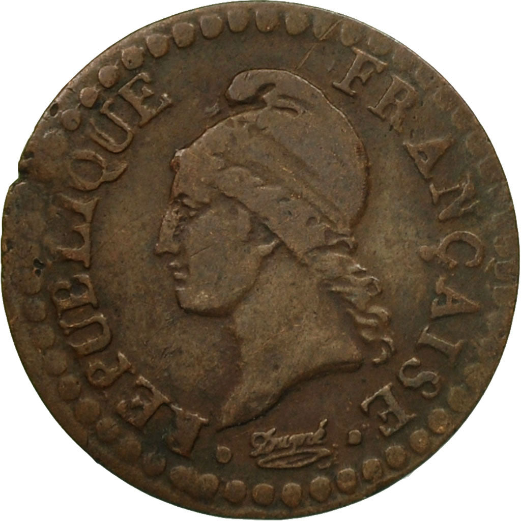 Monnaie, France, Dupré, Centime, AN 6, Paris, TB+, Bronze, KM:646, Le
