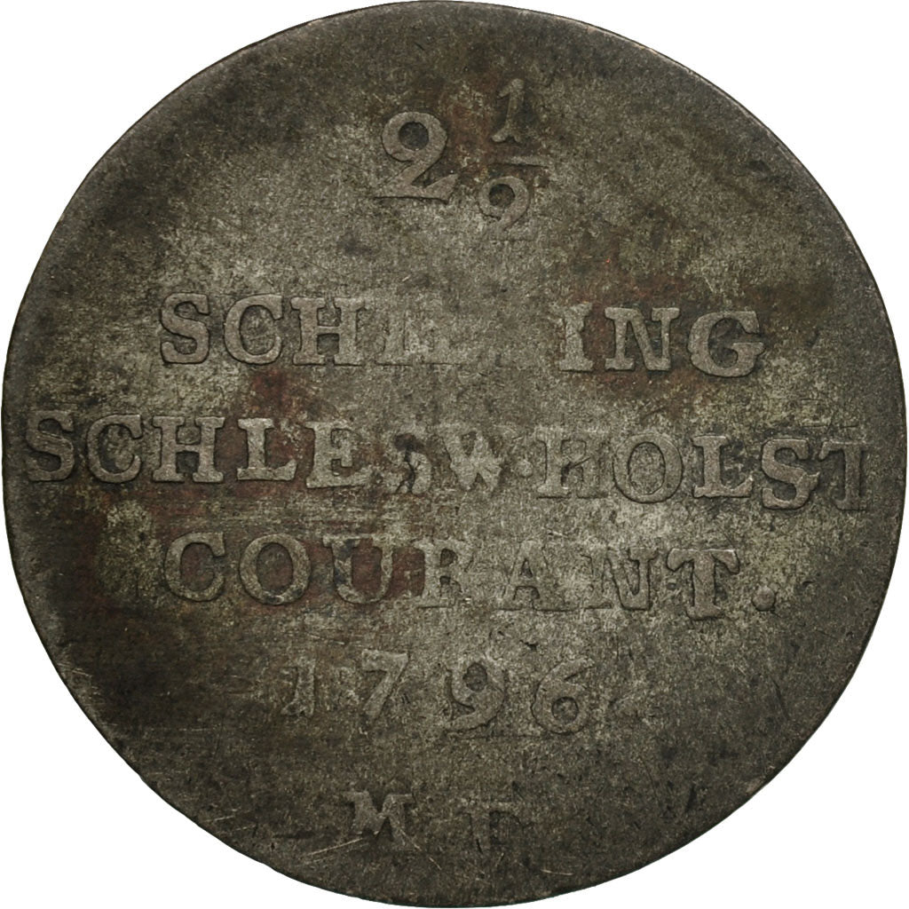 Coin, German States, SCHLESWIG-HOLSTEIN, Christian VII, 2-1/2 Schilling, 1/24