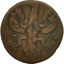 Moneta, Stati tedeschi, AACHEN, 12 Heller, 1794, Berlin, B+, Rame, KM:51
