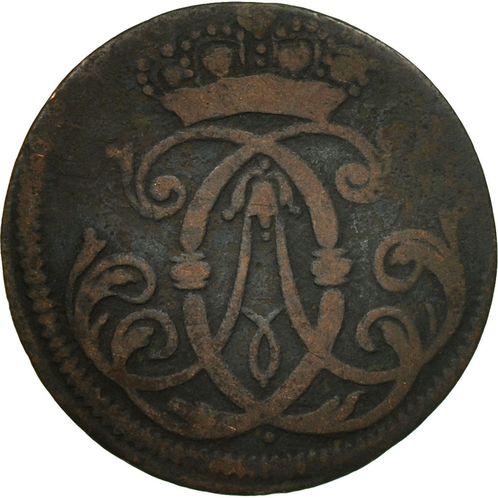 Coin, German States, COLOGNE, Clemens August, 1/4 St, 1745, Berlin, F(12-15)