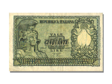 Italy, 50 Lire, 1951, KM #91a, 1951-12-31, AU(55-58), 2446
