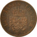 Moneta, Stati tedeschi, PRUSSIA, Wilhelm I, 3 Pfennig, 1868, Vienne, MB+, Rame