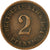 Coin, GERMANY - EMPIRE, Wilhelm I, 2 Pfennig, 1874, Karlsruhe, VF(30-35)