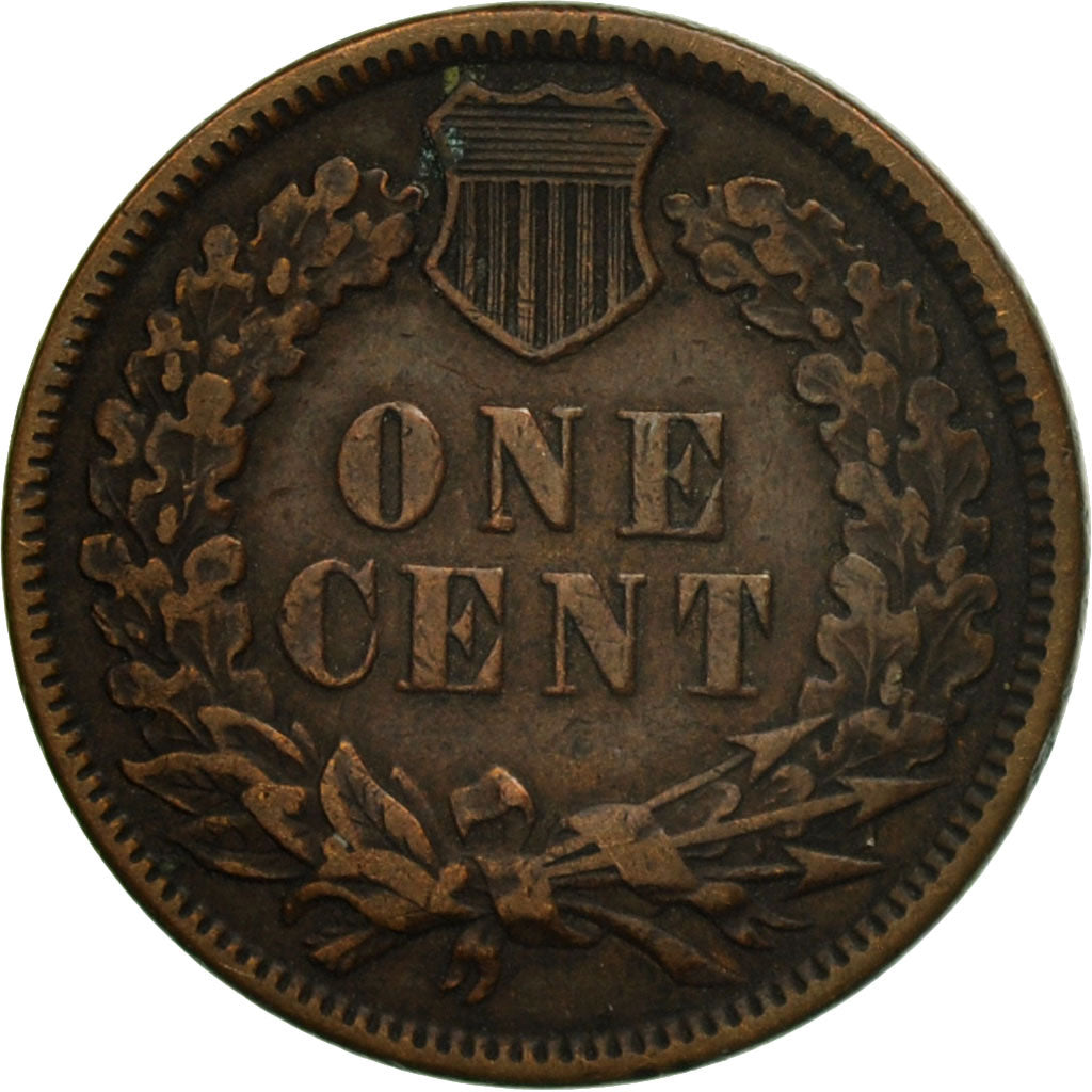 Coin, United States, Indian Head Cent, Cent, 1880, U.S. Mint, Philadelphia