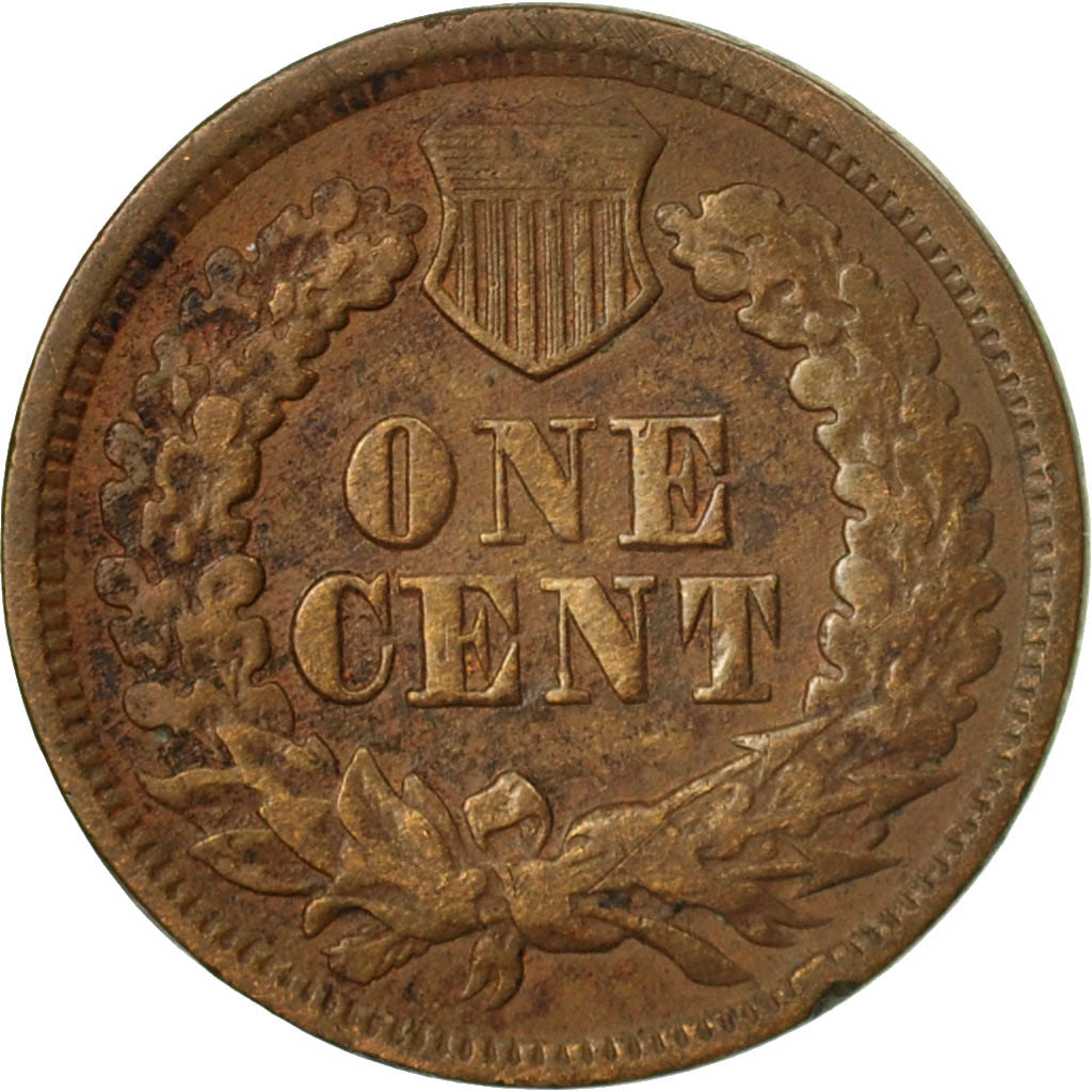 Coin, United States, Indian Head Cent, Cent, 1865, U.S. Mint, Philadelphia