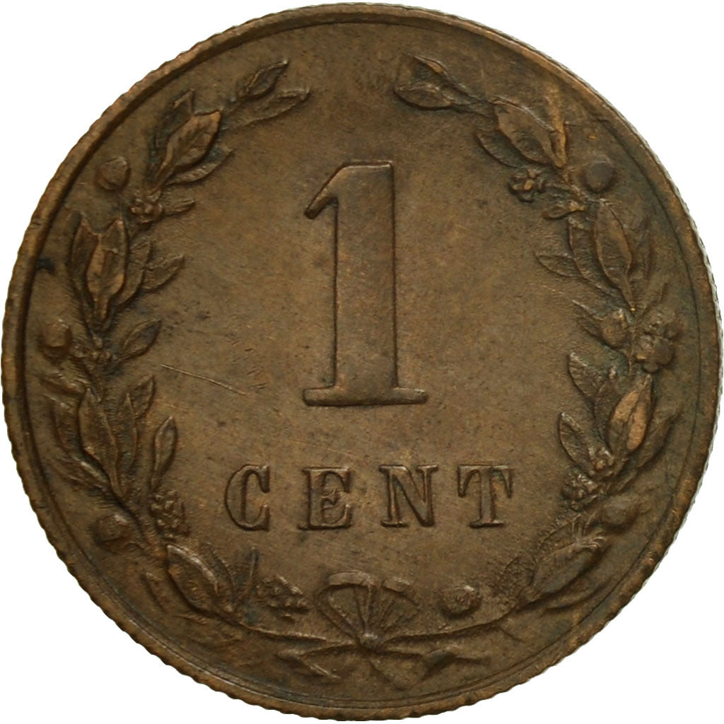Coin, Netherlands, William III, Cent, 1880, EF(40-45), Bronze, KM:107.1
