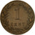 Moneta, Holandia, William III, Cent, 1880, EF(40-45), Bronze, KM:107.1