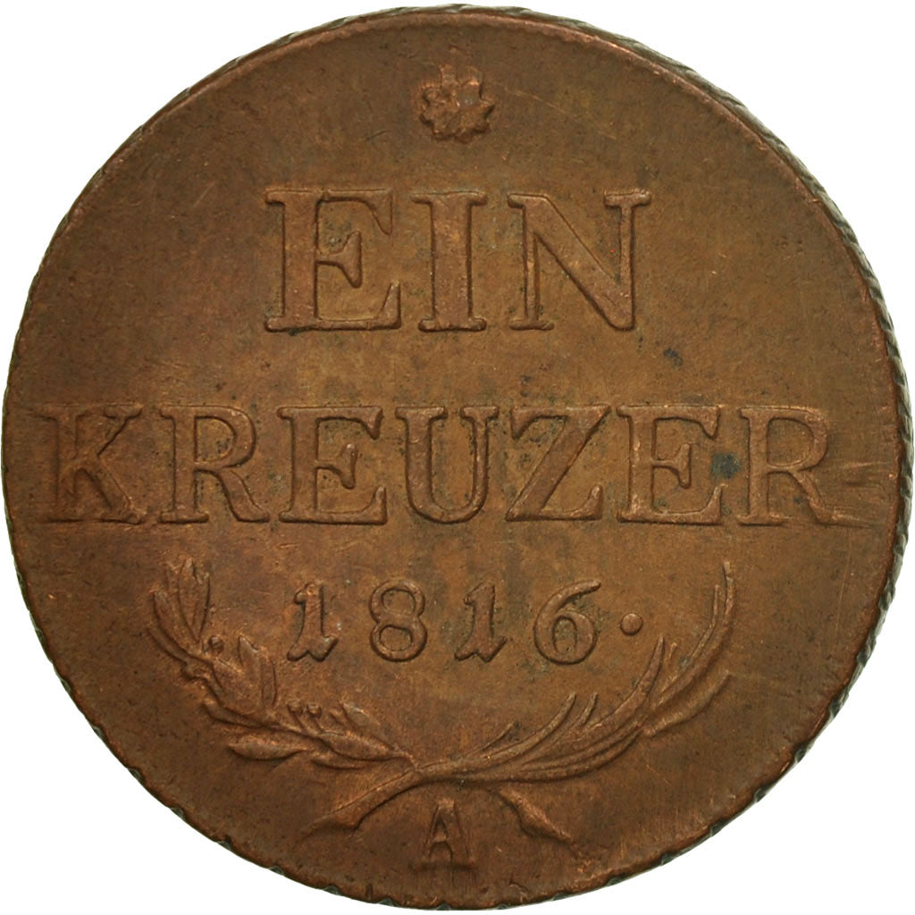 Coin, Austria, Franz II (I), Kreuzer, 1816, EF(40-45), Copper, KM:2113
