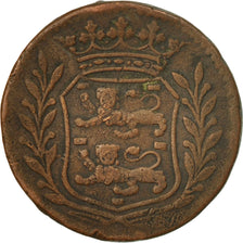 Moneta, Holandia, WEST FRIESLAND, Duit, 1741, EF(40-45), Miedź, KM:126
