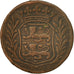 Moneta, Holandia, WEST FRIESLAND, Duit, 1741, EF(40-45), Miedź, KM:126