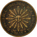 Coin, Uruguay, Centesimo, 1869, Uruguay Mint, Birmingham, F(12-15), Bronze