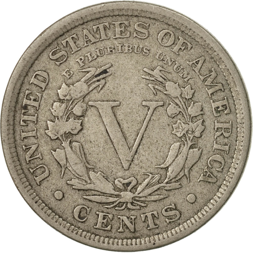 Coin, United States, Liberty Nickel, 5 Cents, 1899, U.S. Mint, Philadelphia