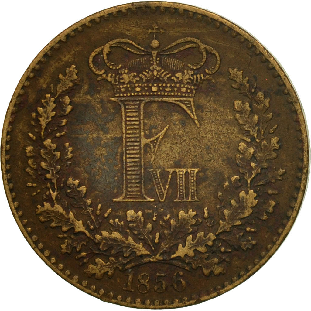 Coin, Denmark, Frederik VII, Skilling Rigsmont, 1856, Copenhagen, VF(30-35)