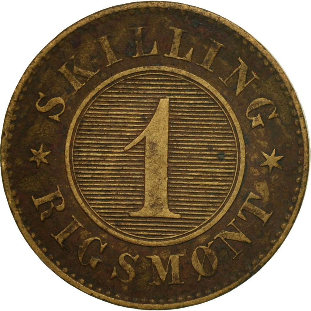 Coin, Denmark, Frederik VII, Skilling Rigsmont, 1856, Copenhagen, VF(30-35)